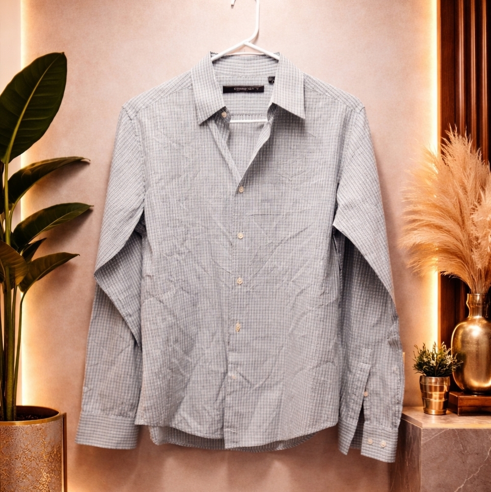 NWOT Theory X-SMALL Women's Light Gray Button Down Shirt